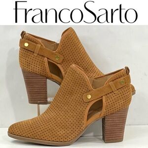 Franco Sarto Women’s Dakota Suede Leather Ankle Boots